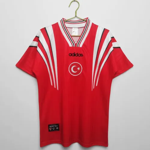 Turkey 1990 home red retro jersey