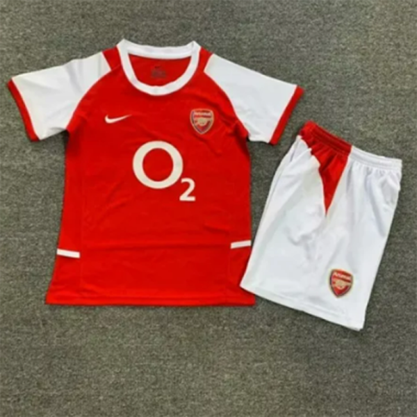 Arsenal 2002/03 home red kids size 16-28