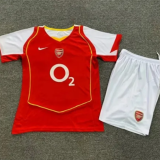 Arsenal 2004/05 home red kids size 16-28