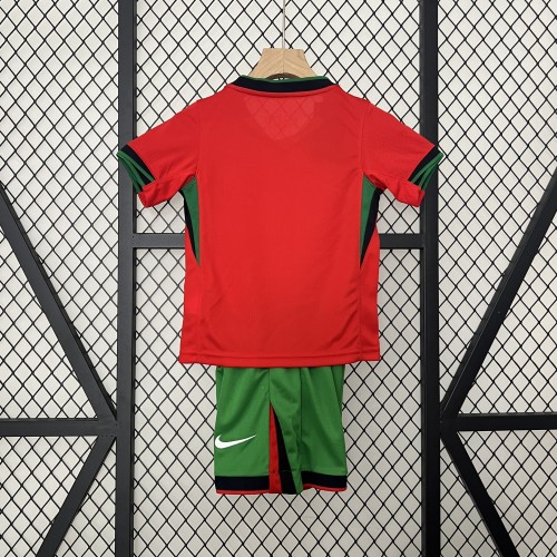 2024 Portugal  home kids Soccer jersey