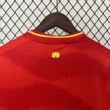 2024 Spain  home red soccer  jersey