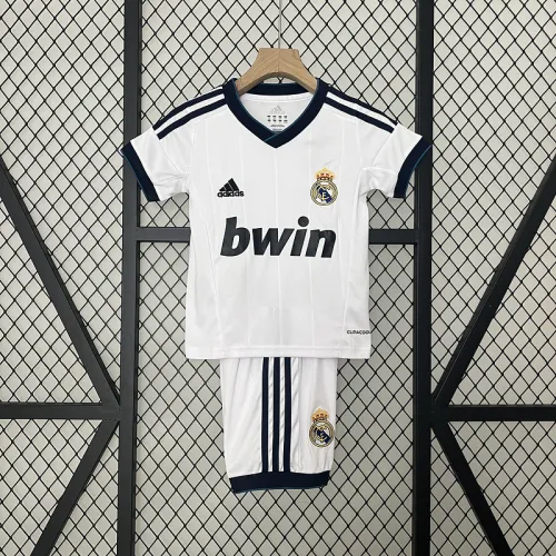 Real madrid 2012/13 home retro kids kit