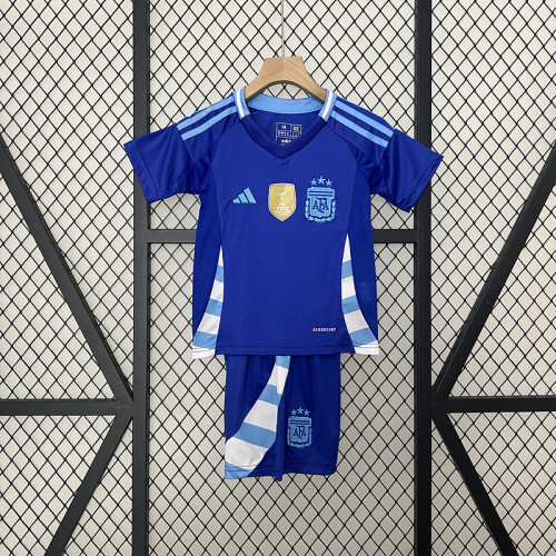 Argentina 2024 away kids soccer jerseys