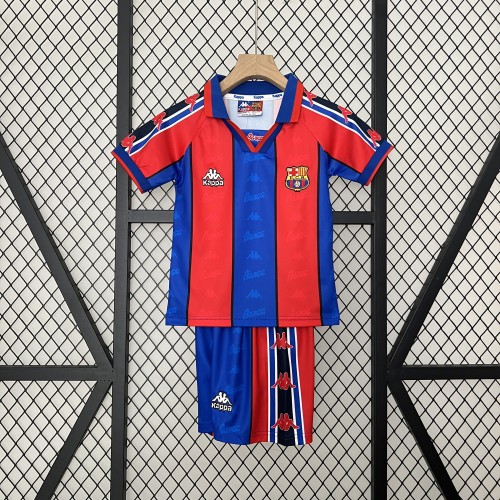 Barcelona 1995/97 home retro kids soccer jerseys