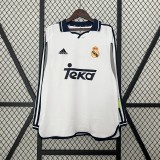 Real Madrid 2000/01 home long Soccer jersey