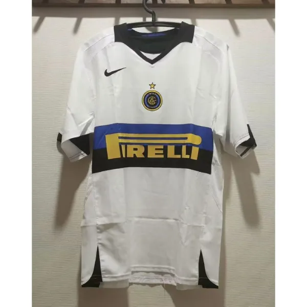 Inter Milan 2005/06 Away White soccer jerseys