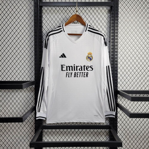 Real Madrid 2024/25 home long sleeve size S-2XL
