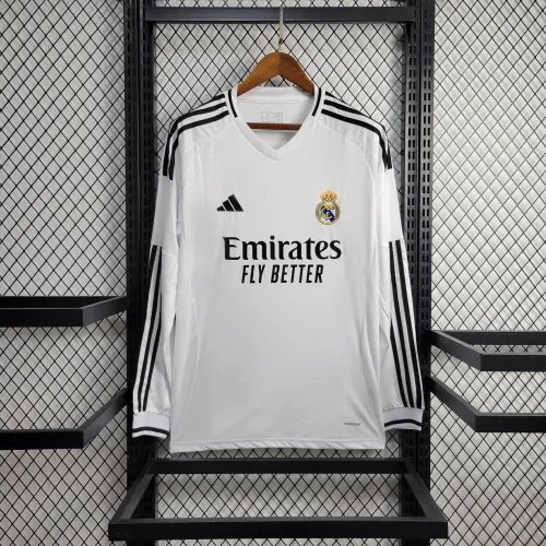 Real Madrid 2024/25 home long sleeve size S-2XL