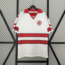 Denmark1988 away retro soccer jersey