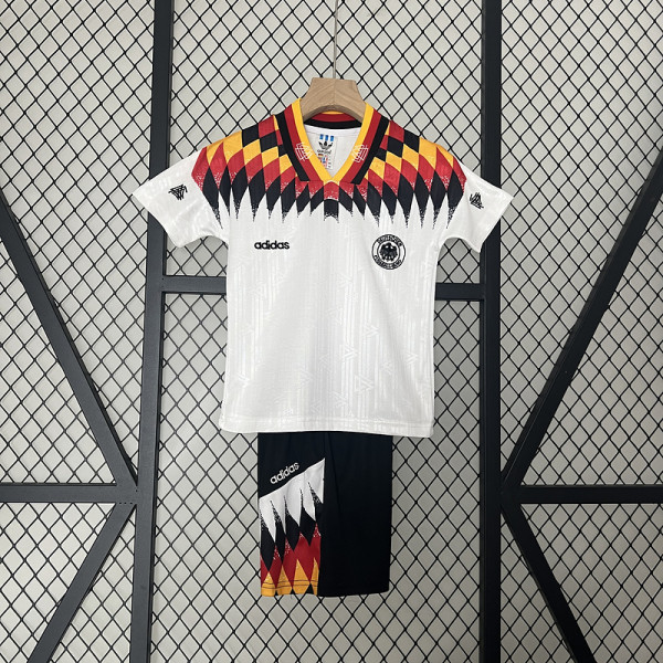 Germany 1994 home kids soccer jerseys