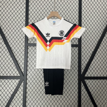 Germany 1990 home kids soccer jerseys