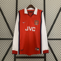 Arsenal 1998/99 home long sleeve Retro soccer jerseys