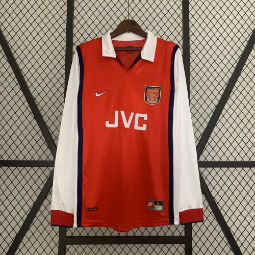 Arsenal 1998/99 home long sleeve Retro soccer jerseys