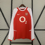 Arsenal 2002/04 home long sleeve Retro soccer jerseys