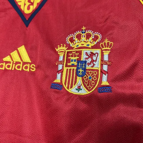 Retro Spain 1998 home soccer jerseys