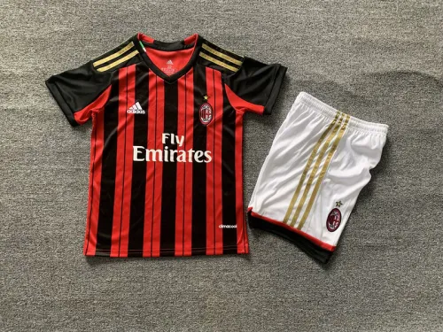 AC Mlilan 2013-14 home retro kids kit