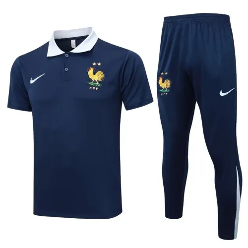 France 2024/25 Dark Blue POLO suit