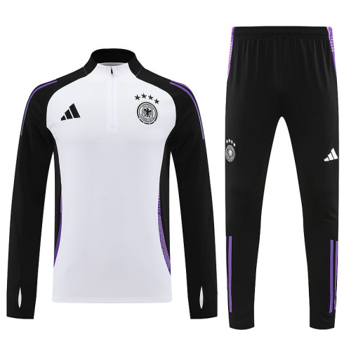 Germany 2024/25 White Half zipper training clothes