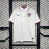 2014 US home white retro  jersey