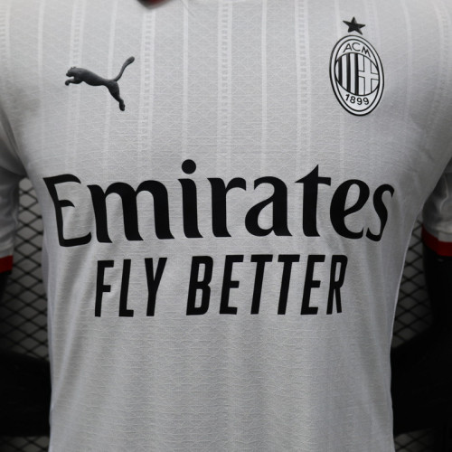 AC Milan 2024/25 Away White PLayer Version size S-2XL
