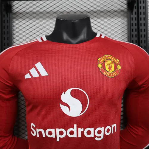 Manchester united 2024/25 home long sleeve Player version size S-2XL