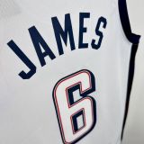 Olimpic USA 2024 JAMES#6 Home Jersey