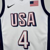 Olimpic USA 2024 CURRY#4 Home Jersey