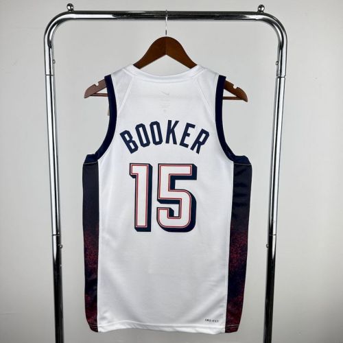 Olimpic USA 2024 BOOKER#15 Home Jersey
