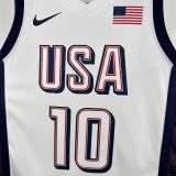 Olimpic USA 2024 TATUM#10 Home Jersey