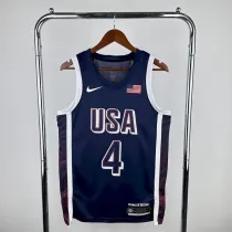 Olimpic USA 2024 CURRY#4 Away Jersey