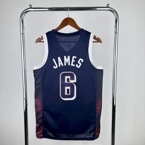 Olimpic USA 2024 JAMES#6 Away Jersey