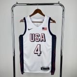 Olimpic USA 2024 CURRY#4 Home Jersey