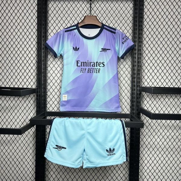 Arsenal 2024/25 third away kids jersey