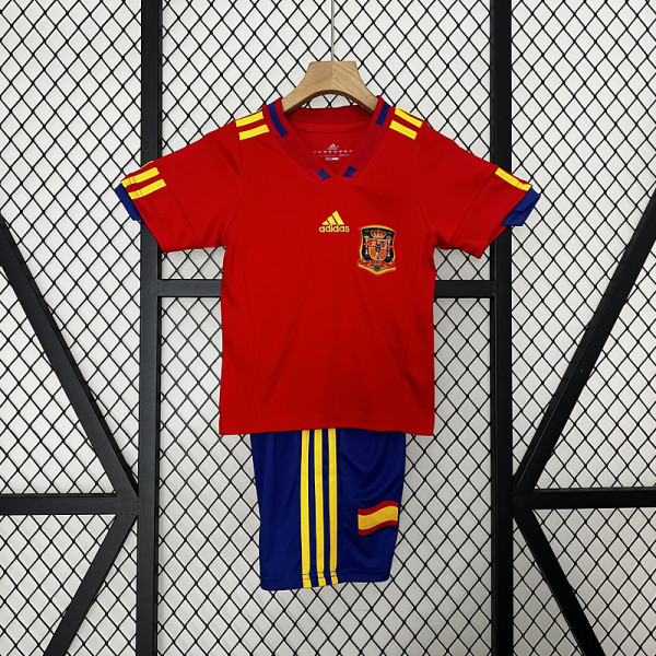 Spain 2010 home kids Soccer jersey
