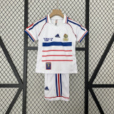 France 1998 away retro kids Soccer jersey