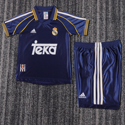 Real madrid 1998/99 away  retro kids kit