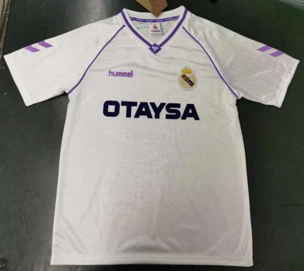 Real Madrid 1990/91 home retro size S-2XL