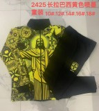 Brazil  2024 Yellow Jesus long sleeve  Jacket suit S-XXL
