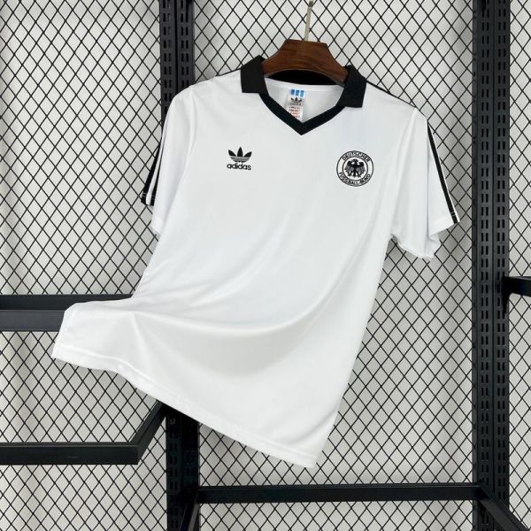 Retro 1980 Germany home soccer jerseys