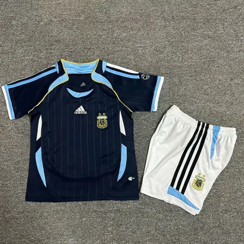 retro Argentina  2006 away kids soccer jerseys