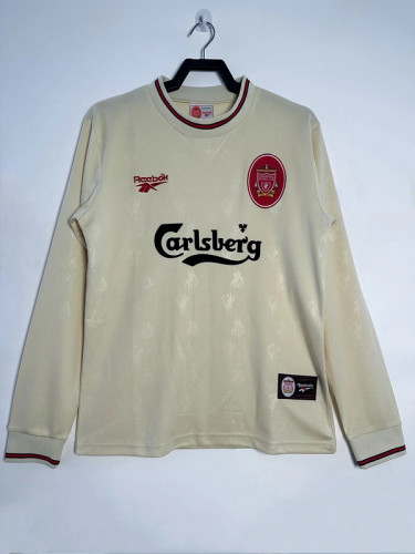 Liverpool Retro 1996-97 away Long sleeve  soccer jerseys