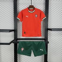 2025/26 Portugal  home kids Soccer jersey