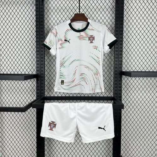 2025/26 Portugal  away kids Soccer jersey