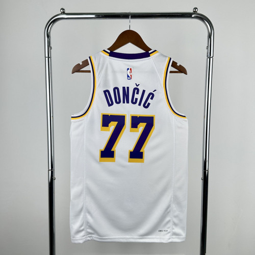 Los Angeles Lakers 2025/26 White  Icon Edition DONCIC  #77