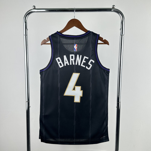 Toronto Raptors 2025 City Editon  Black BARNES #4