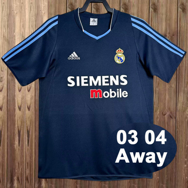 Real Madrid 2003/04 away Retro soccer jerseys