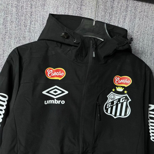 2025-26 Santos black windbreaker