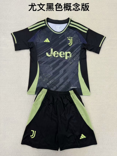 Juventus 25/26 Black  kids kit  size: 16-28