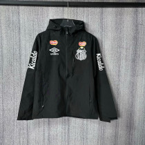 2025-26 Santos black windbreaker