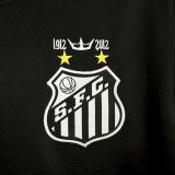 2012-13 Santos away black  retro soccer jersey